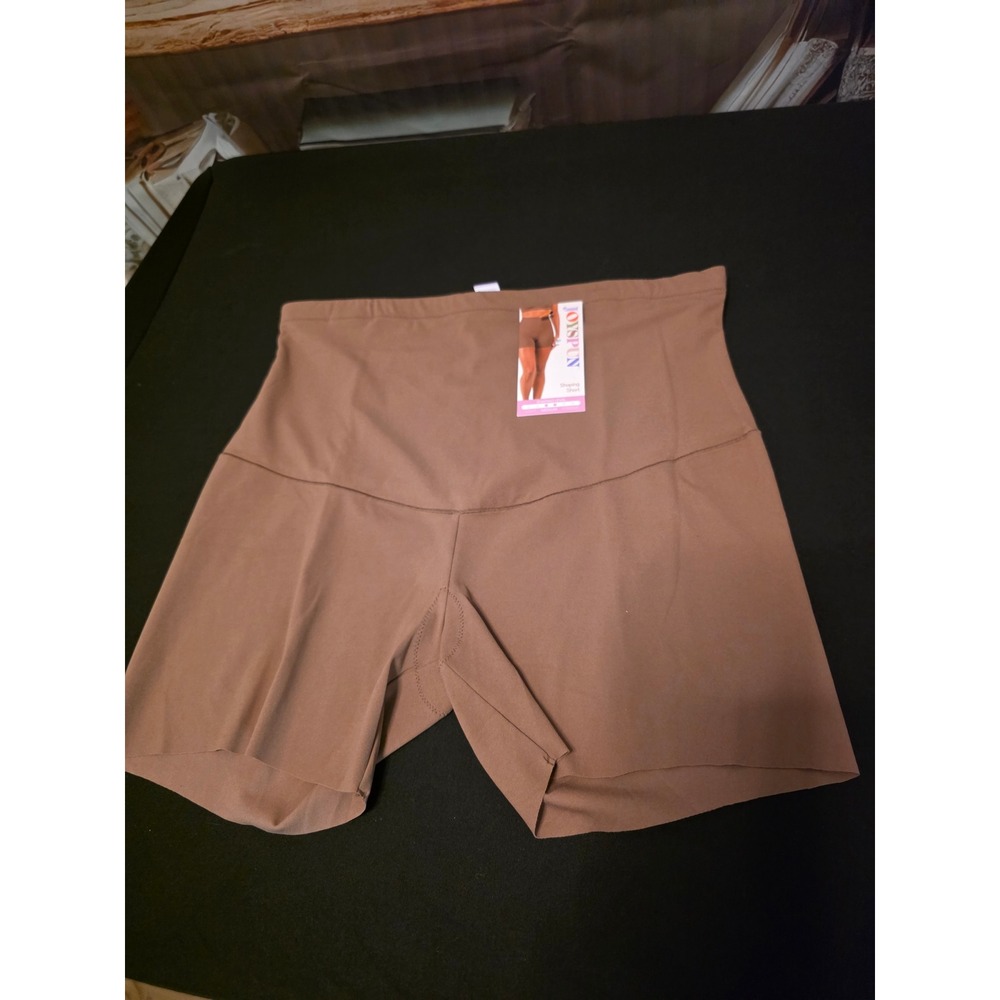 Joyspun NWT Women XXL Mocha Brown Shaping Short Medium Support Tummy Control